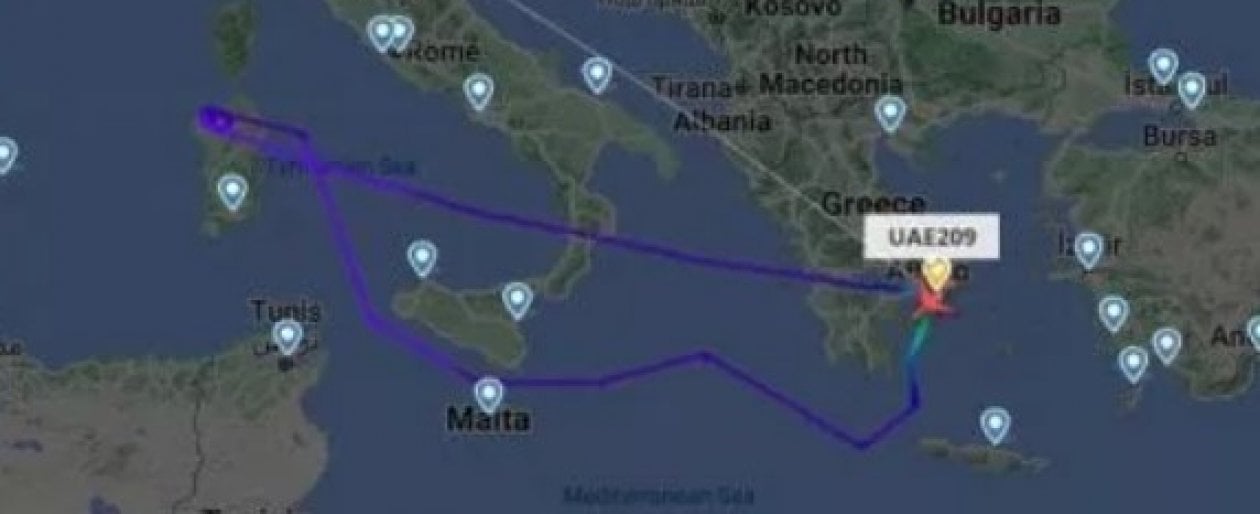 Allerta terrorismo su volo Emirates che stava sorvolando la Sardegna. L