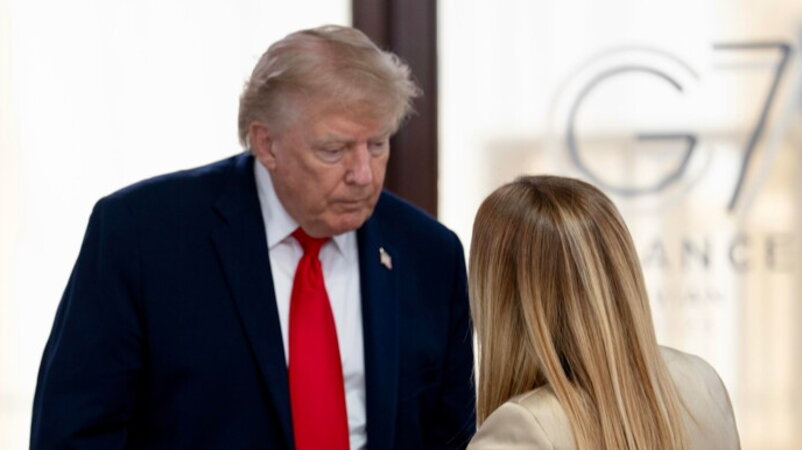 Sondaggio sui rapporti tra Trump e l'Italia