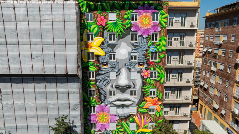 Eco Ivy a Roma. Ovvero l'arte come elemento essenziale per ristrutturare gli edifici