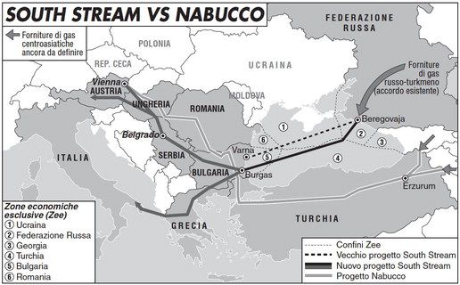 South Stream Map PERCHÉ SOUTH STREAM MINACCIA EUROPA E STATI UNITI - Limes