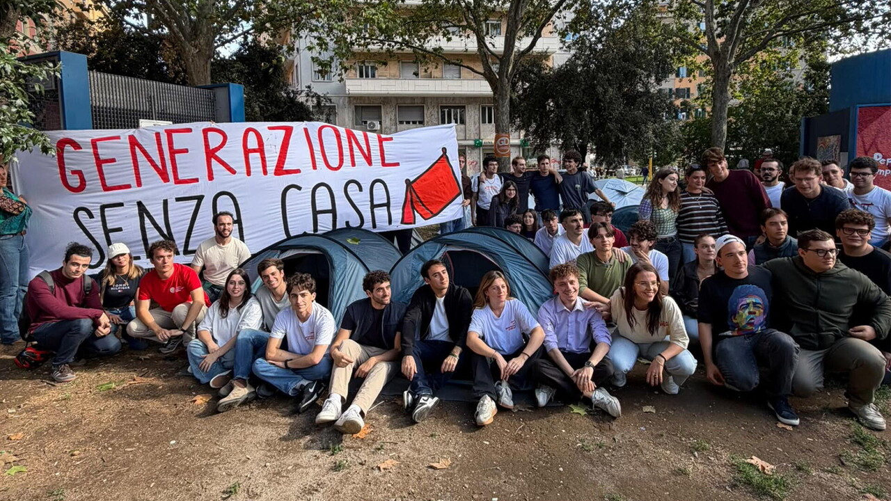 Le tende ora arrivano anche a Roma 