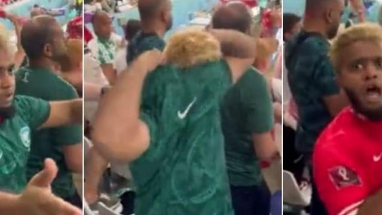 World Cup in Qatar, the fake fan changes shirt during PolandSaudi