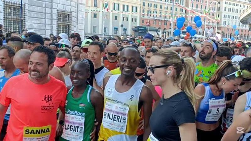 Genova, la partenza della Mezza Maratona