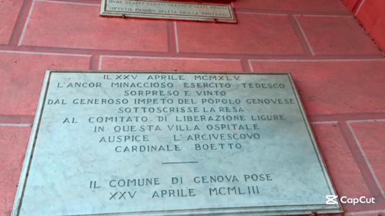 A Villa Migone gli studenti genovesi e il ricordo della Resa nazista del 1945