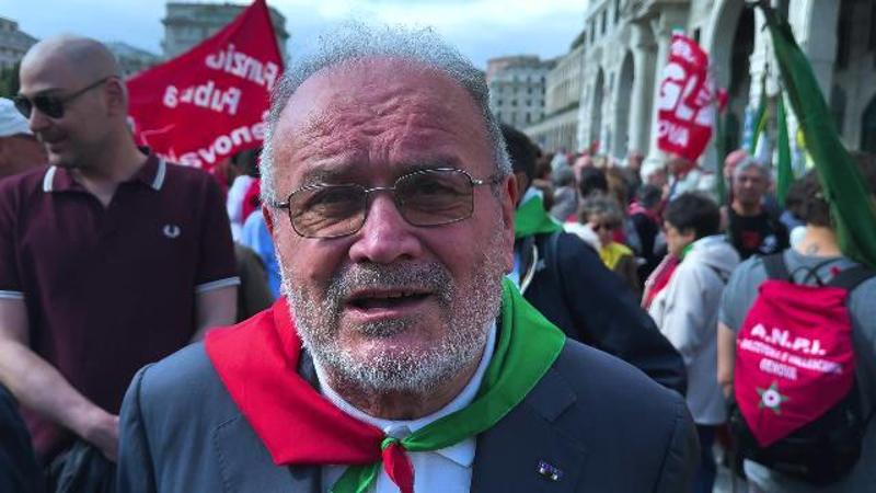 25 Aprile a Genova, Bisca: "Bello vedere questa partecipazione di popolo"