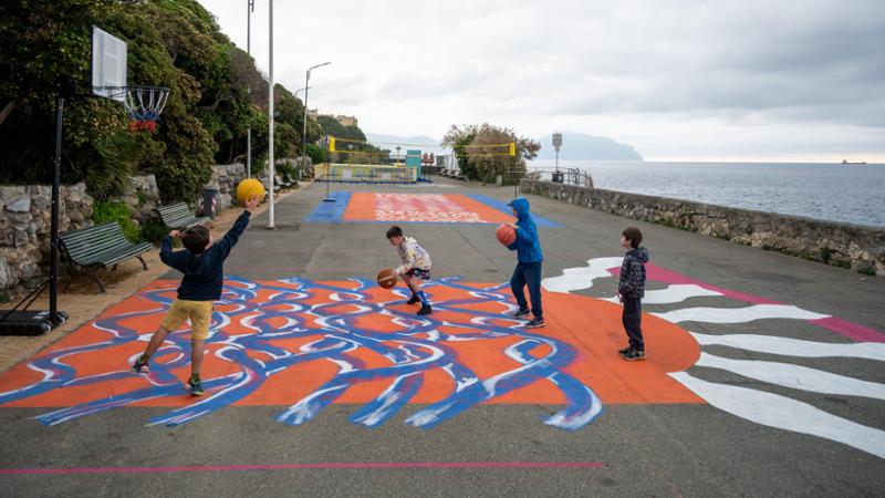 Genova, inaugurati nuovi campi da volley e da basket a Quinto