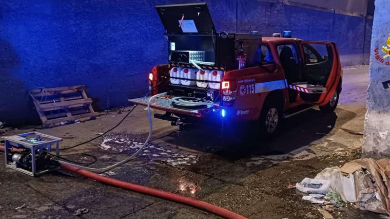 Incendio nella notte a Sant’Olcese