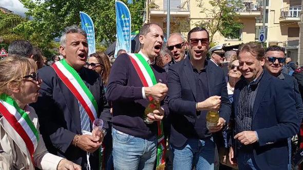 Inaugurata la pista ciclabile del Golfo Dianese