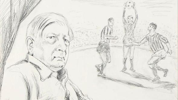 De Chirico e il disegno per Rocco dopo uno sfortunato Milan-Inter