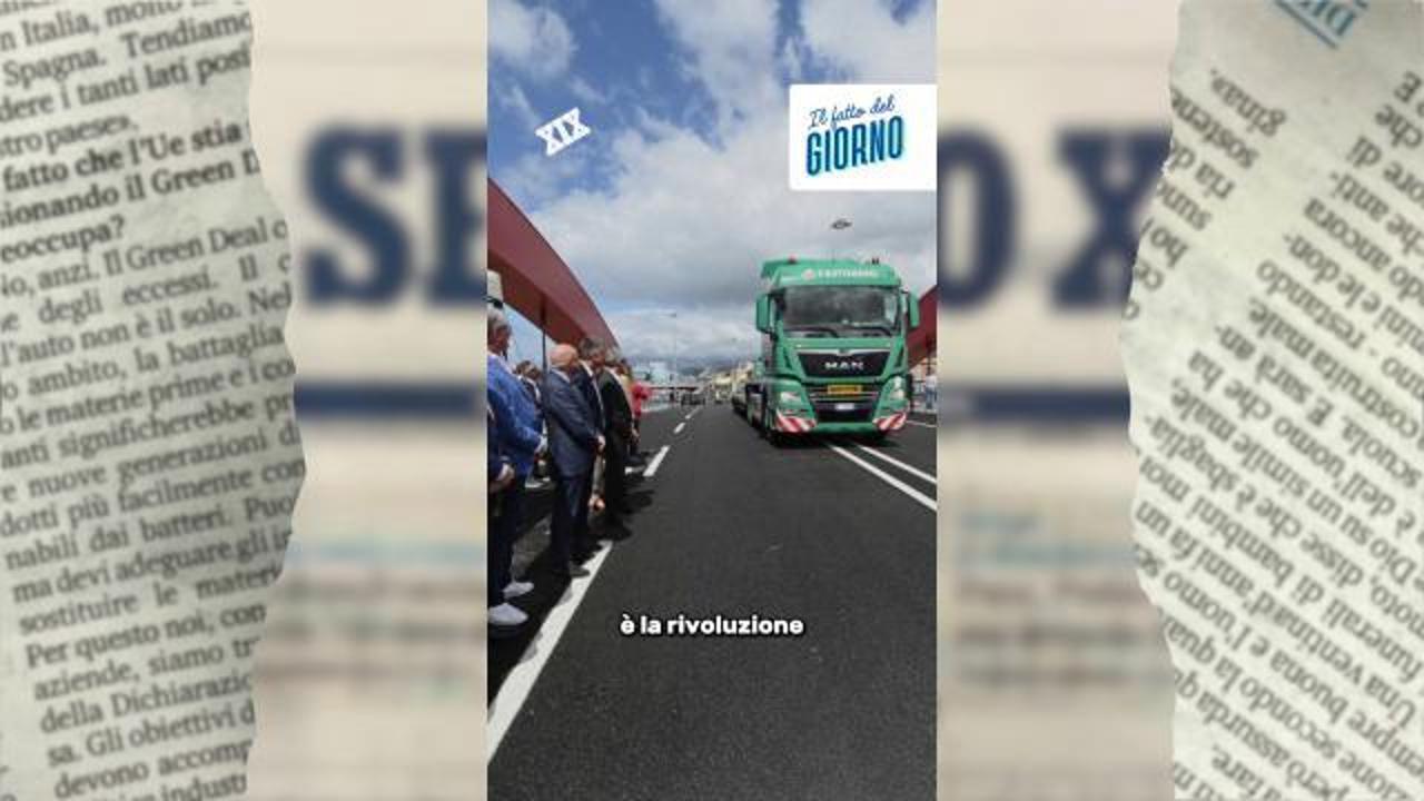 Aperto il nuovo ponte del Papa, via 1000 camion al giorno dalla mobilità genovese| Video