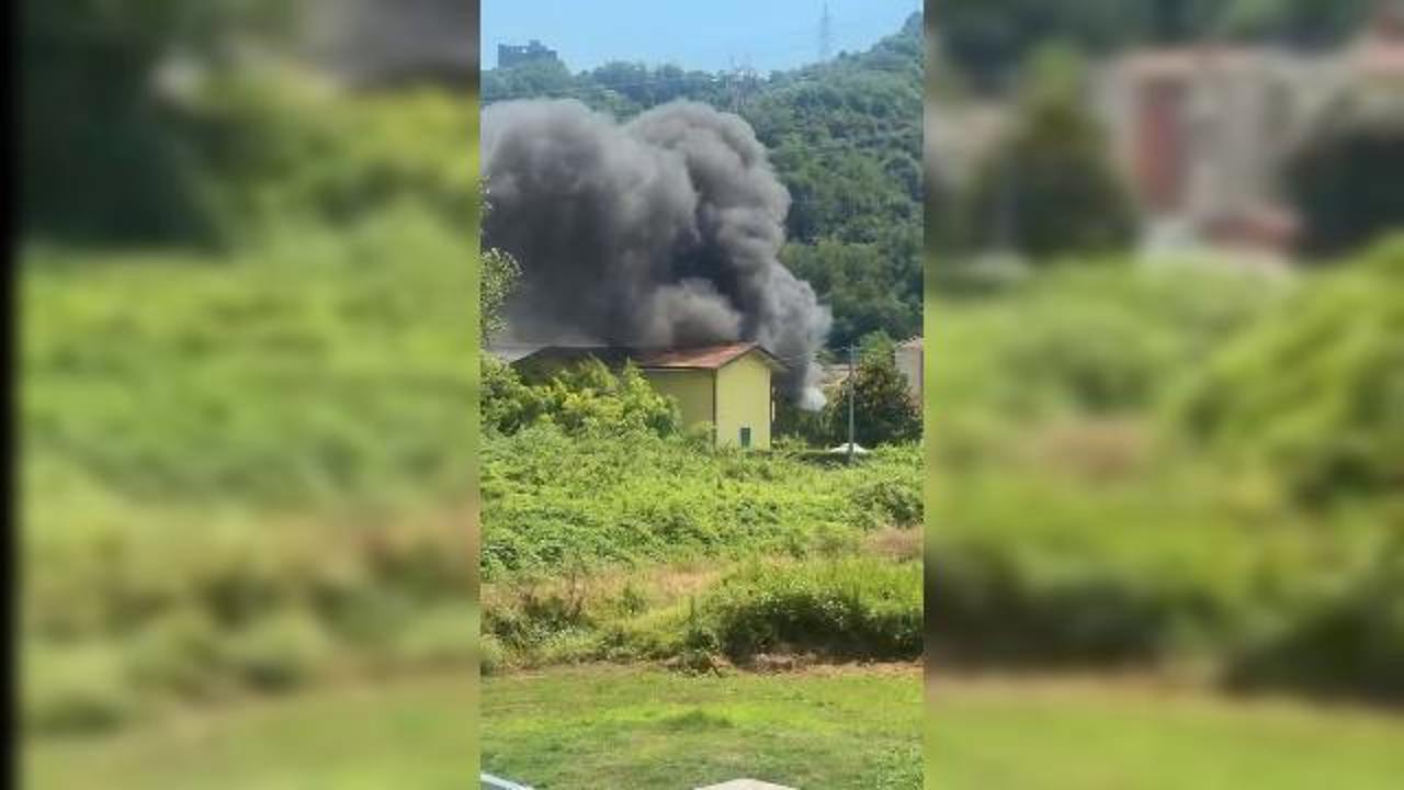 Arcola, incendio nel giardino di una villa in via Porcareda