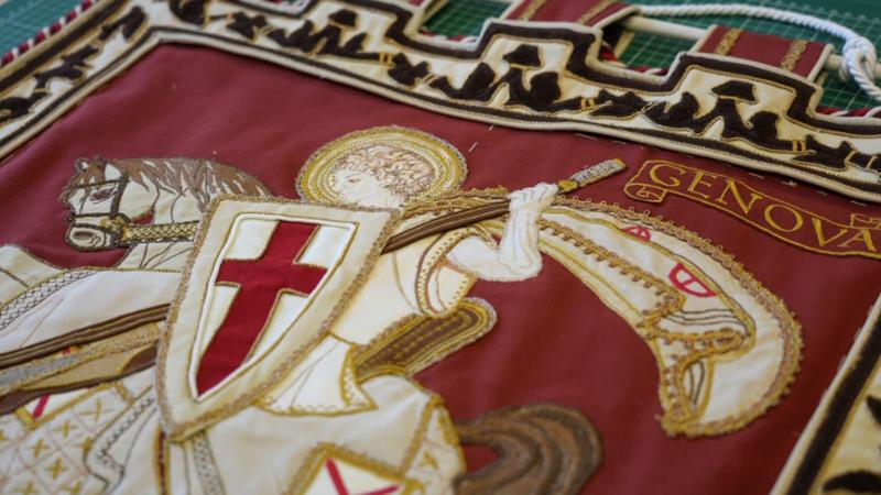 Il nuovo Gonfalone di Genova “è un capolavoro di alto artigianato”