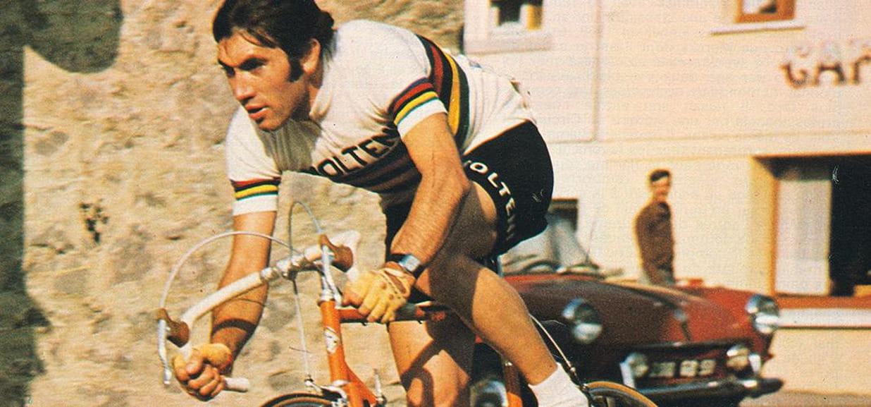 Decalcomania (Adesivo) Eddy Merckx Per Tubo Orizzontale - Versione Piccola Maschera Di Vernice, Nuova