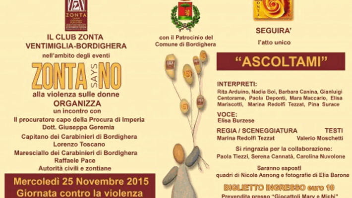 Bordighera Mercoled 25 Giornata Contro La Violenza Sulle Donne E 