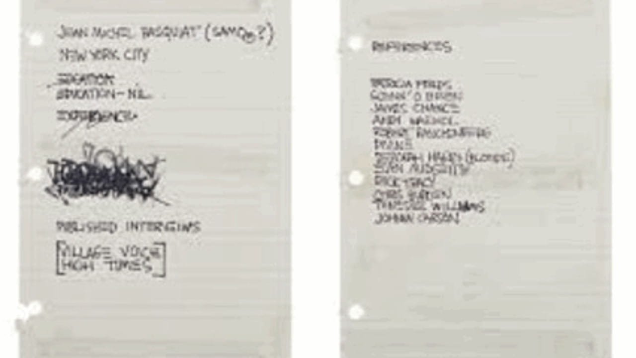 Cinquantamila dollari per gli "scarabocchi" di Basquiat - La Stampa