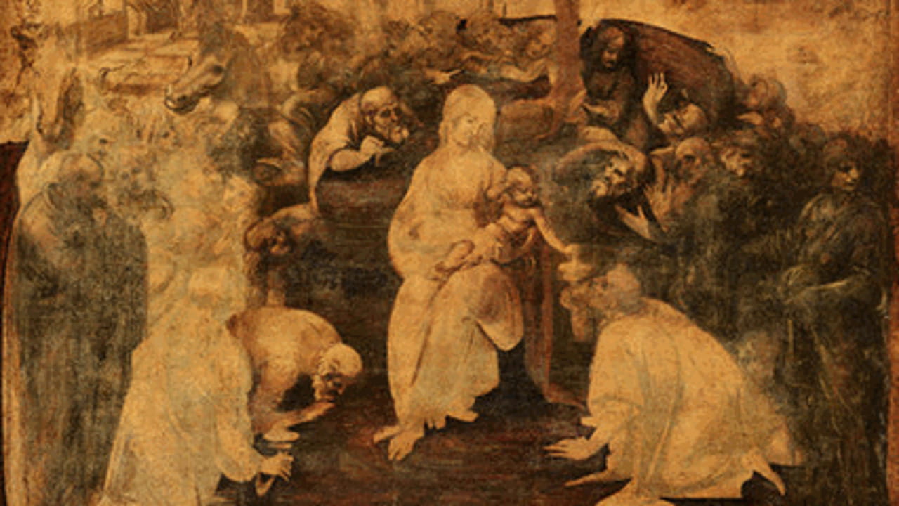Online in HD l’Adorazione dei magi di Leonardo - La Stampa