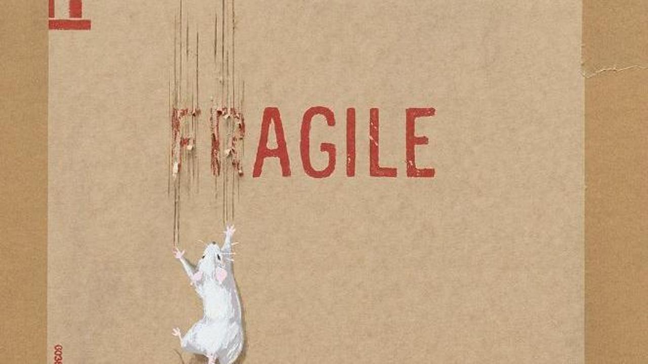 KUSTOM ART Quadro Stile Vintage Banksy Stampa Su Legno 25x18cm