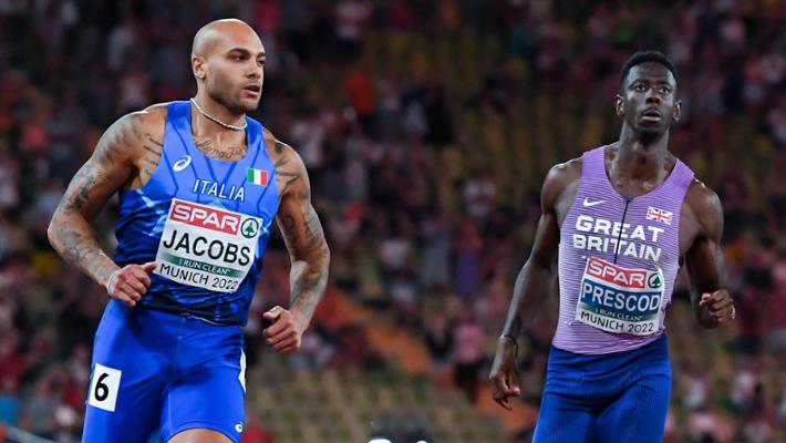 Marco Airale il coach Prescod, rivale di Jacobs: 