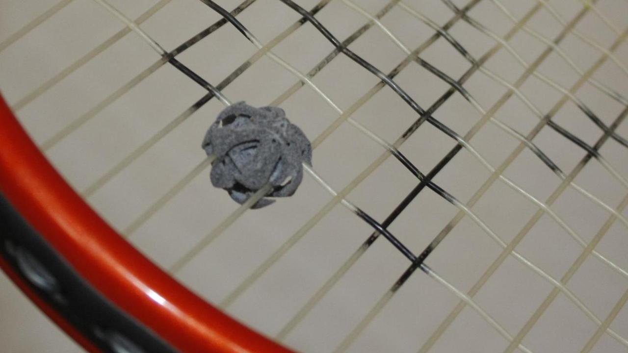 Tennis Vibrazione Smorzatore,6pz Forma Cuore Silicone,Gialla
