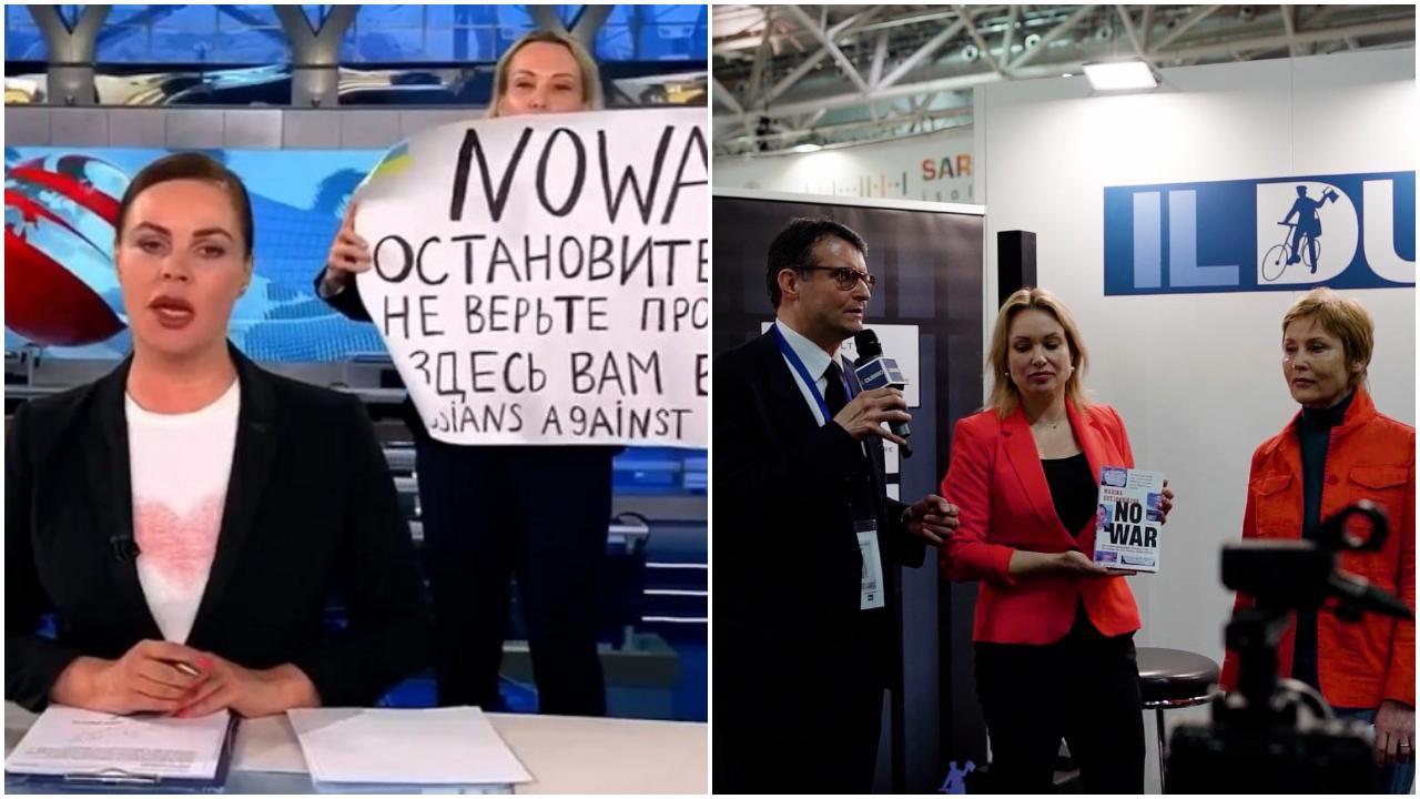 Marina Ovsjannikova, la giornalista dissidente russa al Salone del ...