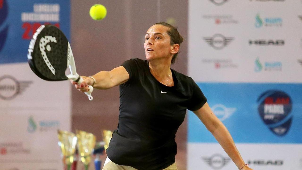 Roberta Vinci e Filippo Volandri alla mostra sulle racchette di legno