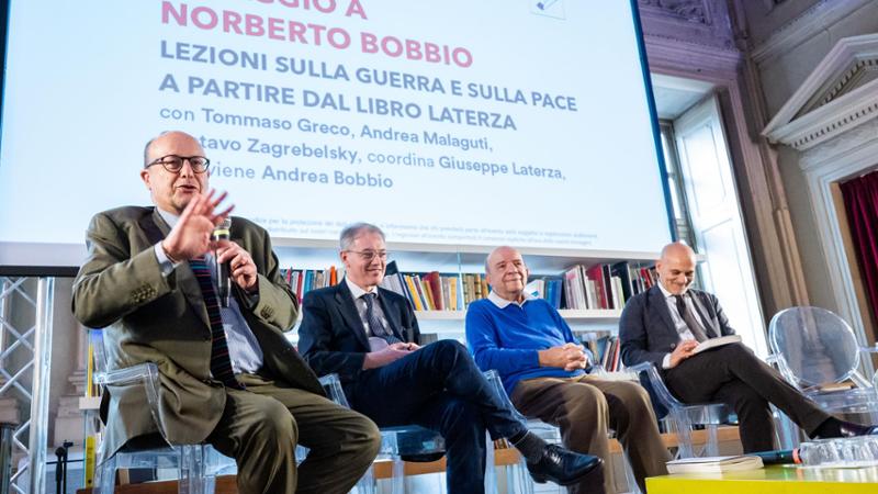 Bobbio, Zagrebelsky e le lezioni sulla guerra in Palestina