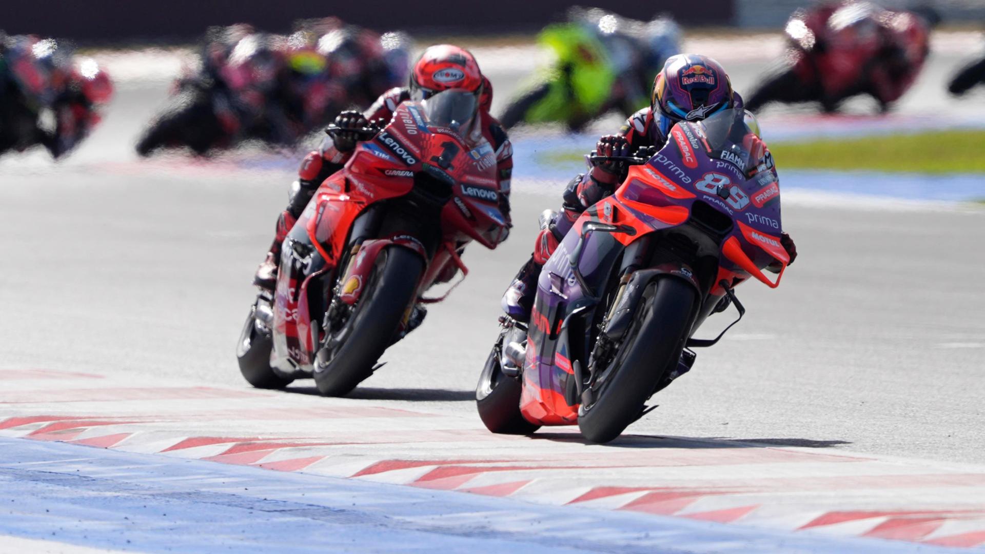 MotoGp, Jorge Martin vince la Sprint Race di Misano, Bagnaia secondo ...