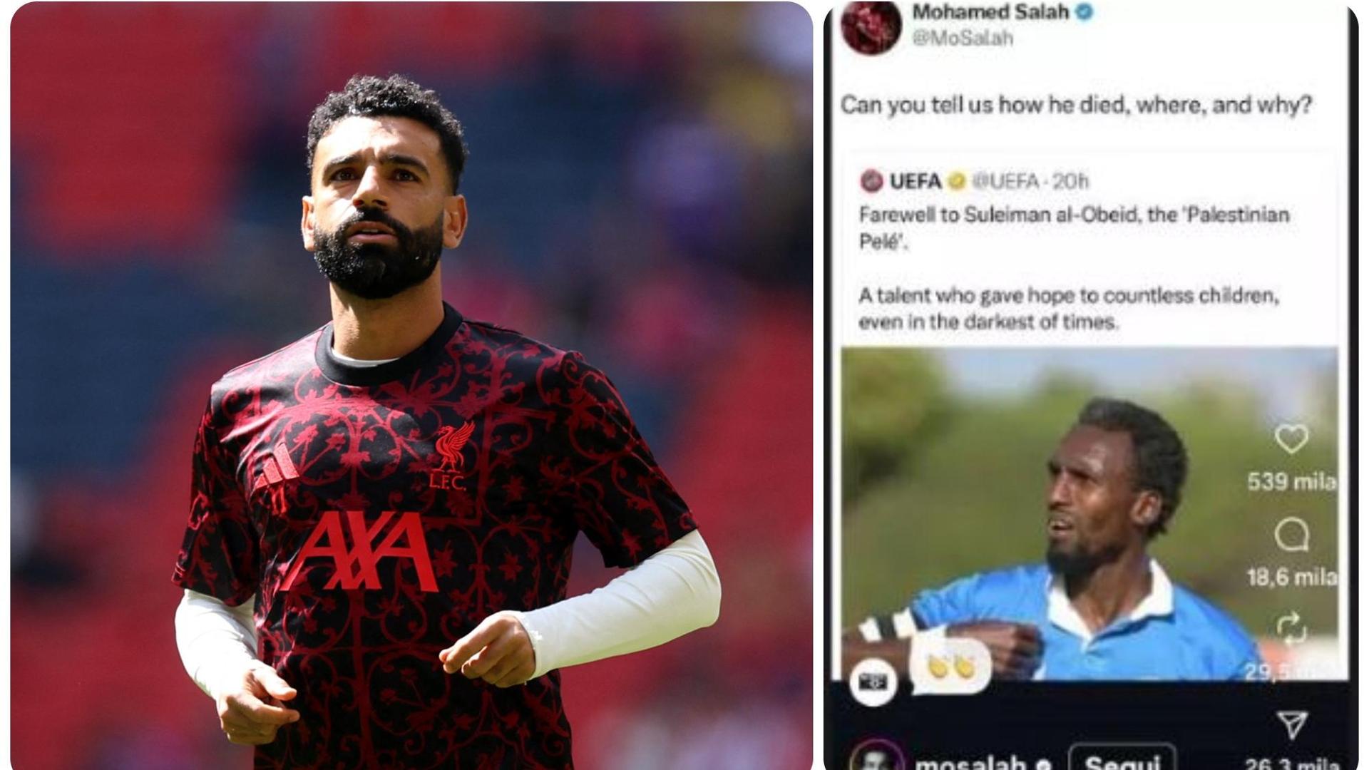 Salah sfida la Uefa: “Diteci anche come, dove e perché è morto Suleiman Obeid”