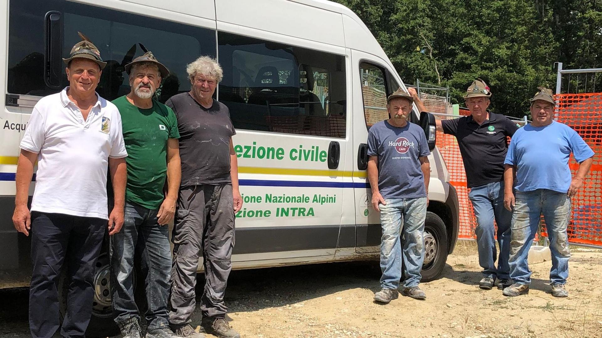 Ferie di lavoro per gli Alpini del Verbano ad Accumuli, il paese ...