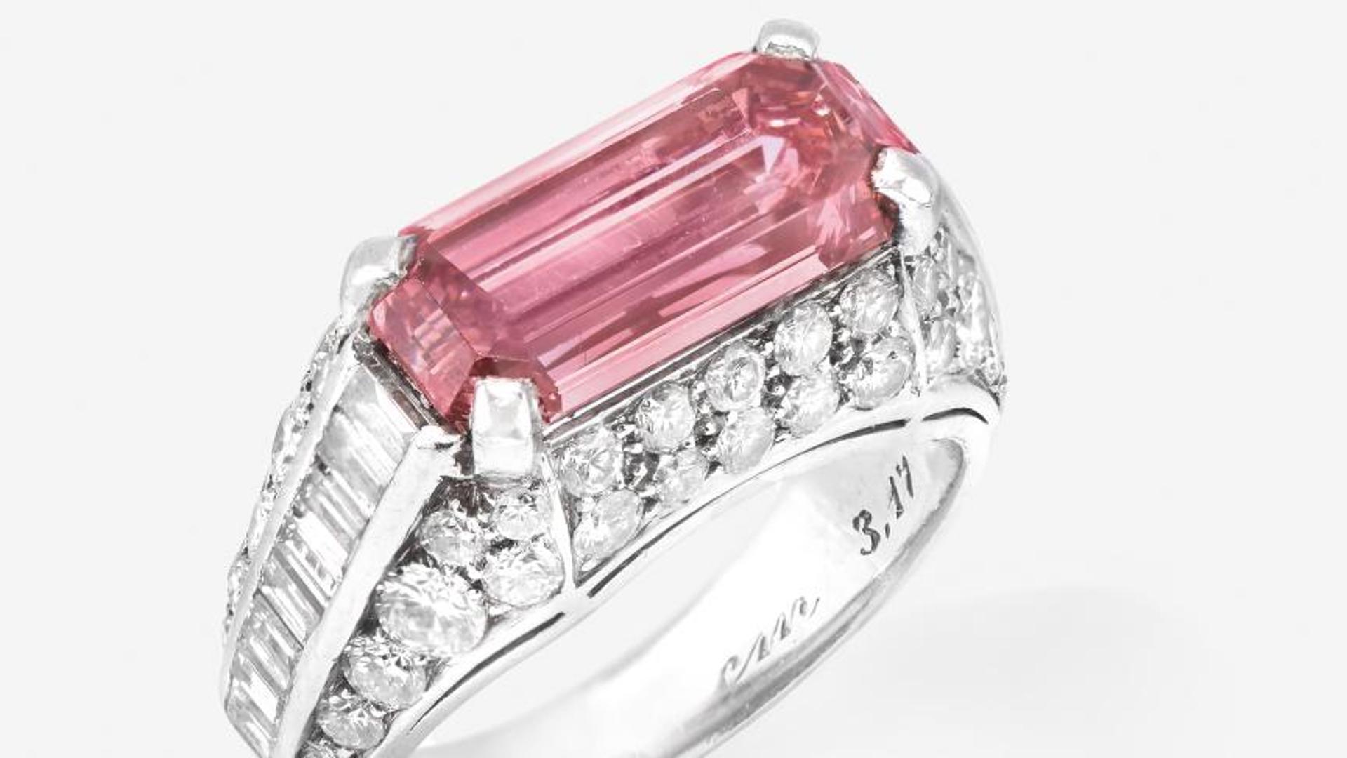 Anello Solitario In Argento 935 Con Diamante Rosa 15,84 Ct – Florence – Personalizzabile