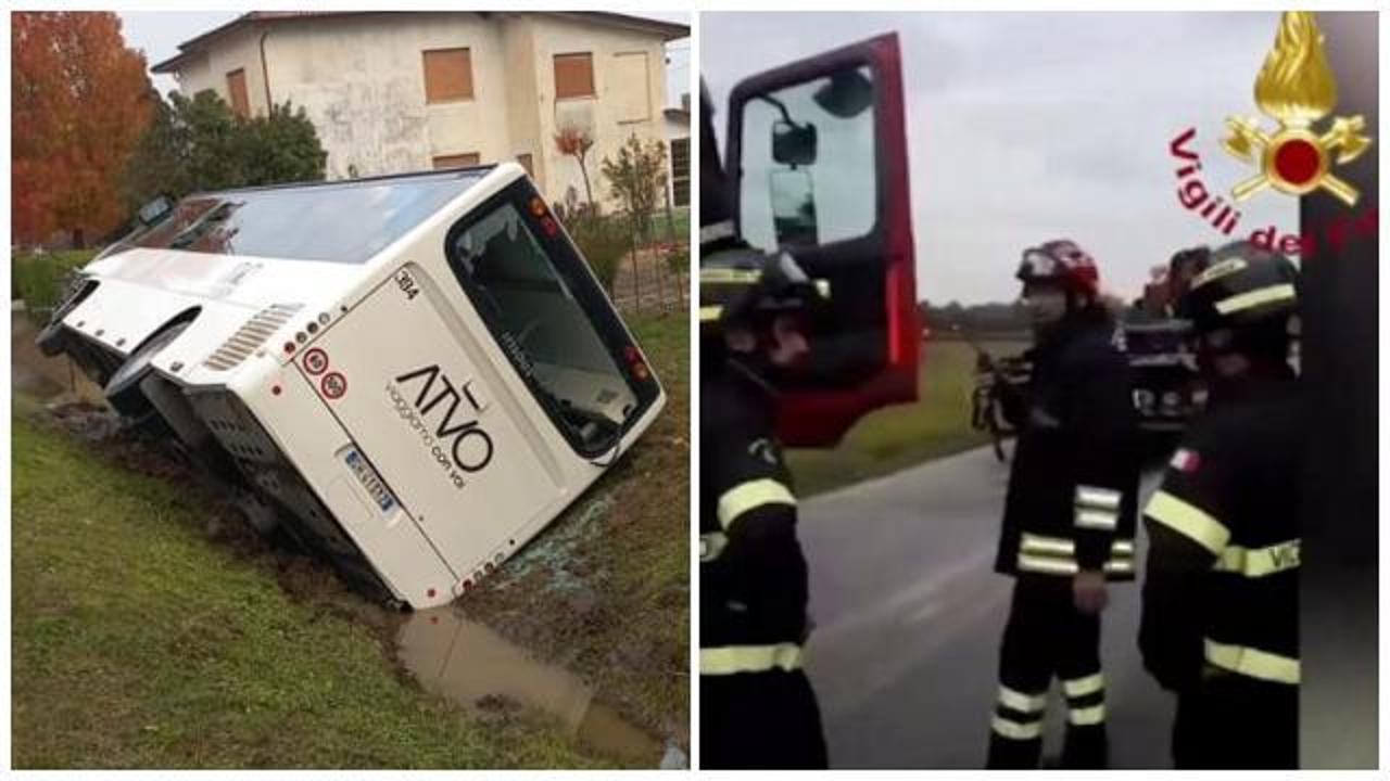 Incidente a Pavion di Oderzo: scontro tra auto e bus con 50 studenti ...