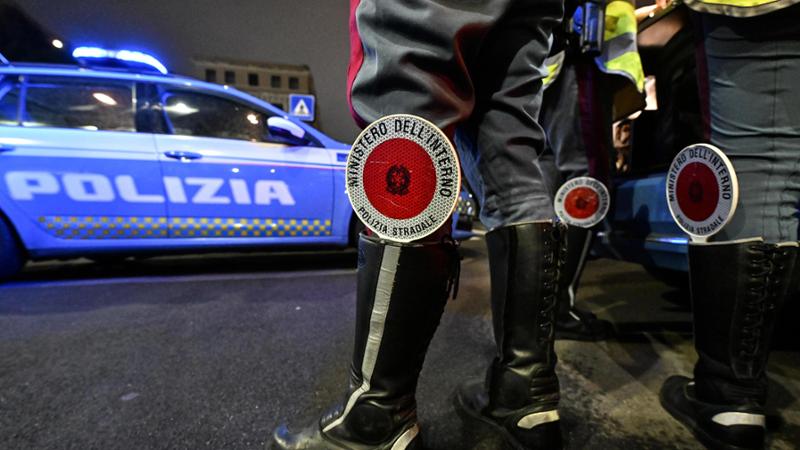 Intervenuta la polizia stradale
