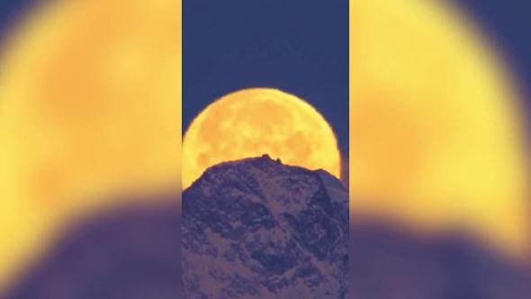 Monte Rosa, la superluna 
