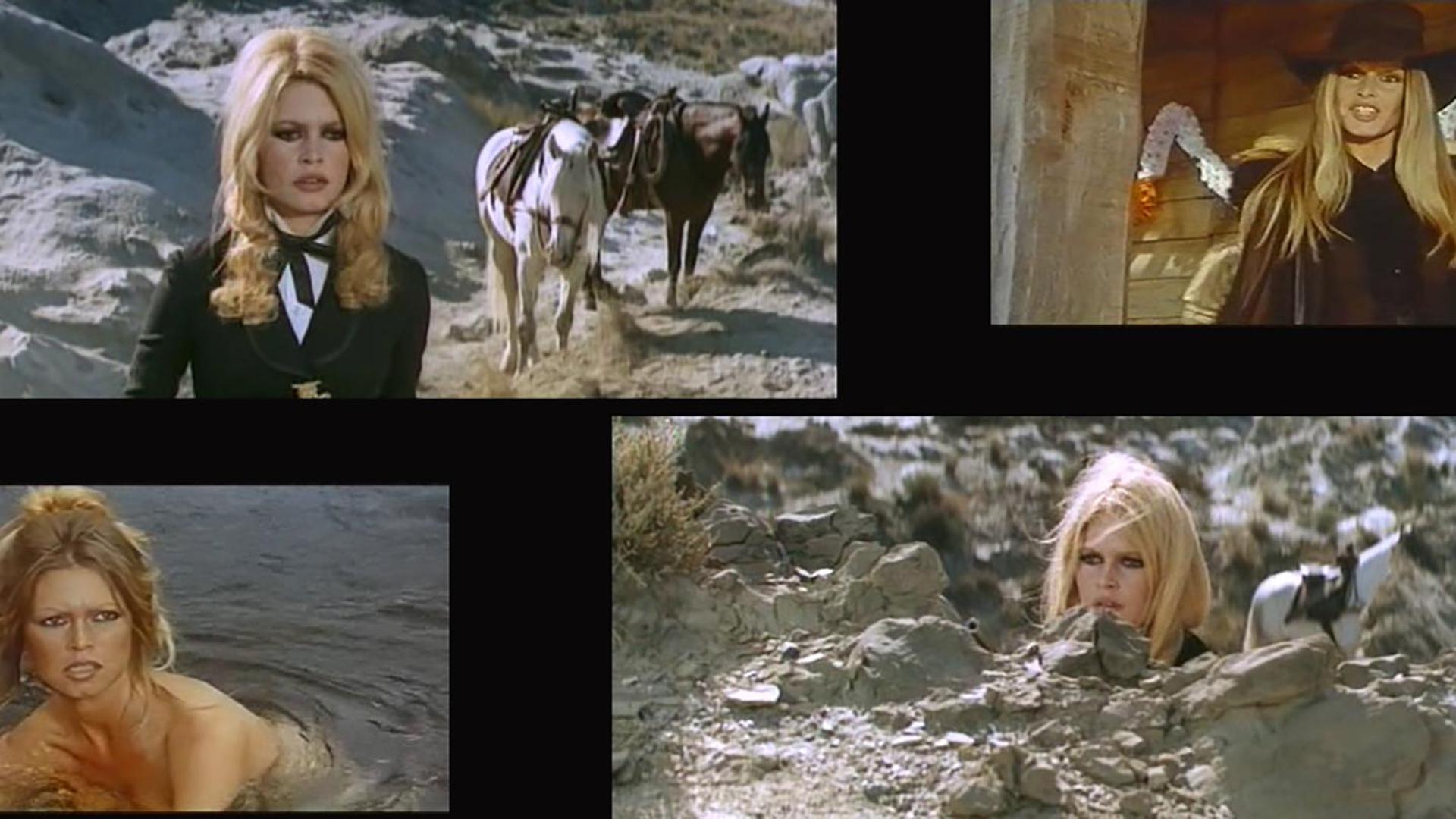 Hommage à Brigitte Bardot en version cowgirl : les westerns à Almeria et au Nouveau-Mexique