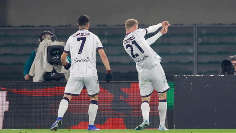 Il Bologna rischia a Verona ma torna a vincere e sale all’ottavo posto
