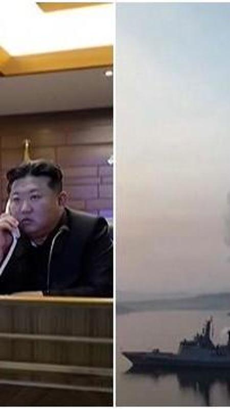 Corea del Nord, imponente test con missili da crociera sotto lo sguardo di Kim e di sua figlia