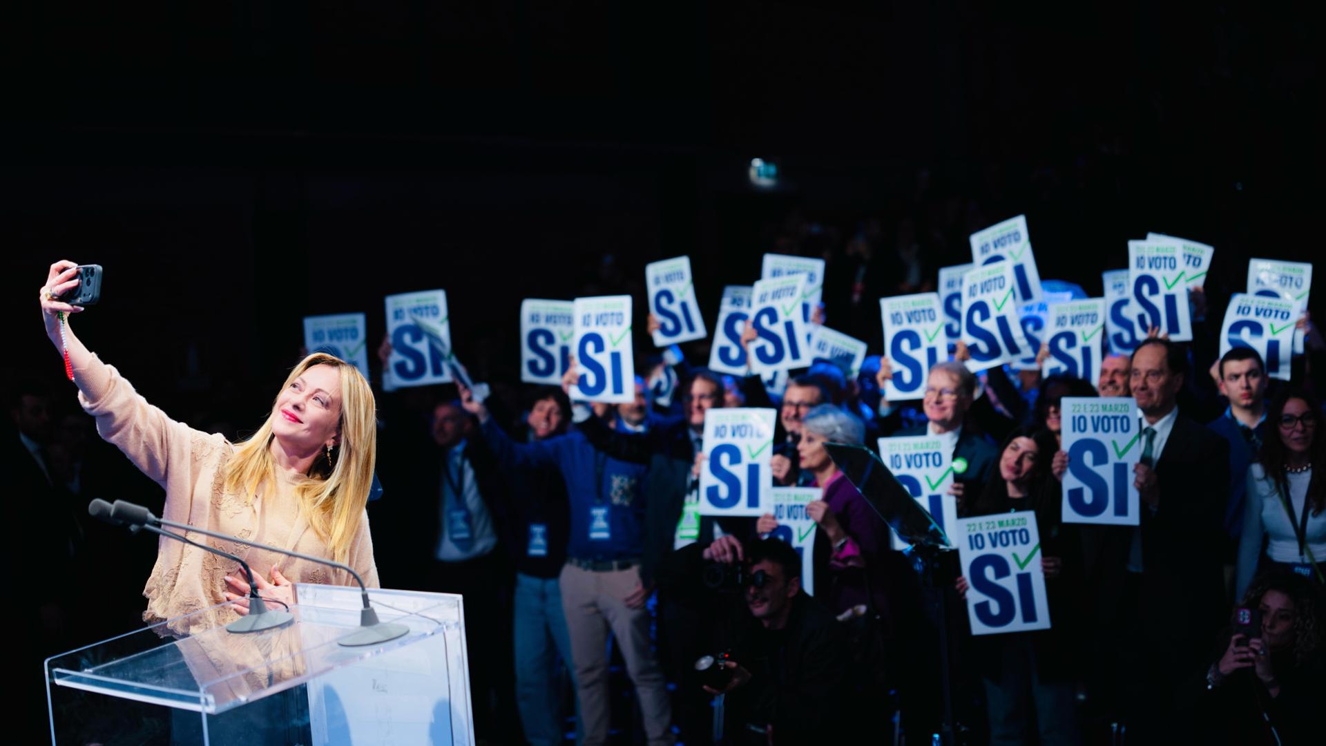 Giorgia Meloni incapace di abbassare i toni