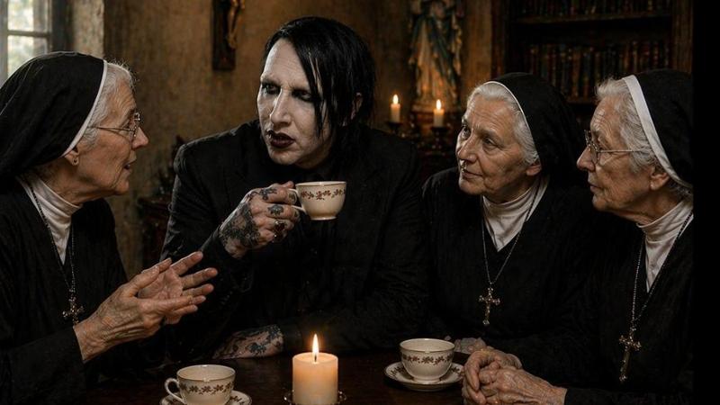 Ferrara, Marilyn Manson e le suore: niente convento per la rockstar per il troppo clamore