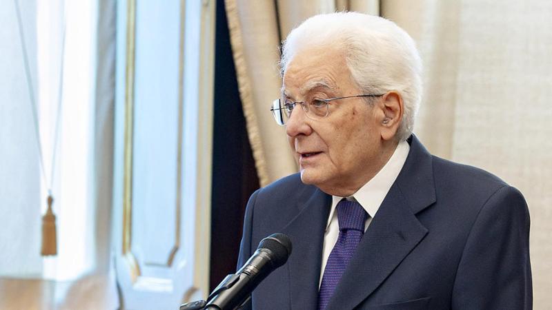 Il presidente della Repubblica Sergio Mattarella