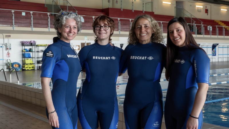 Apnea statica, quattro atlete tentano il record mondiale a Torino