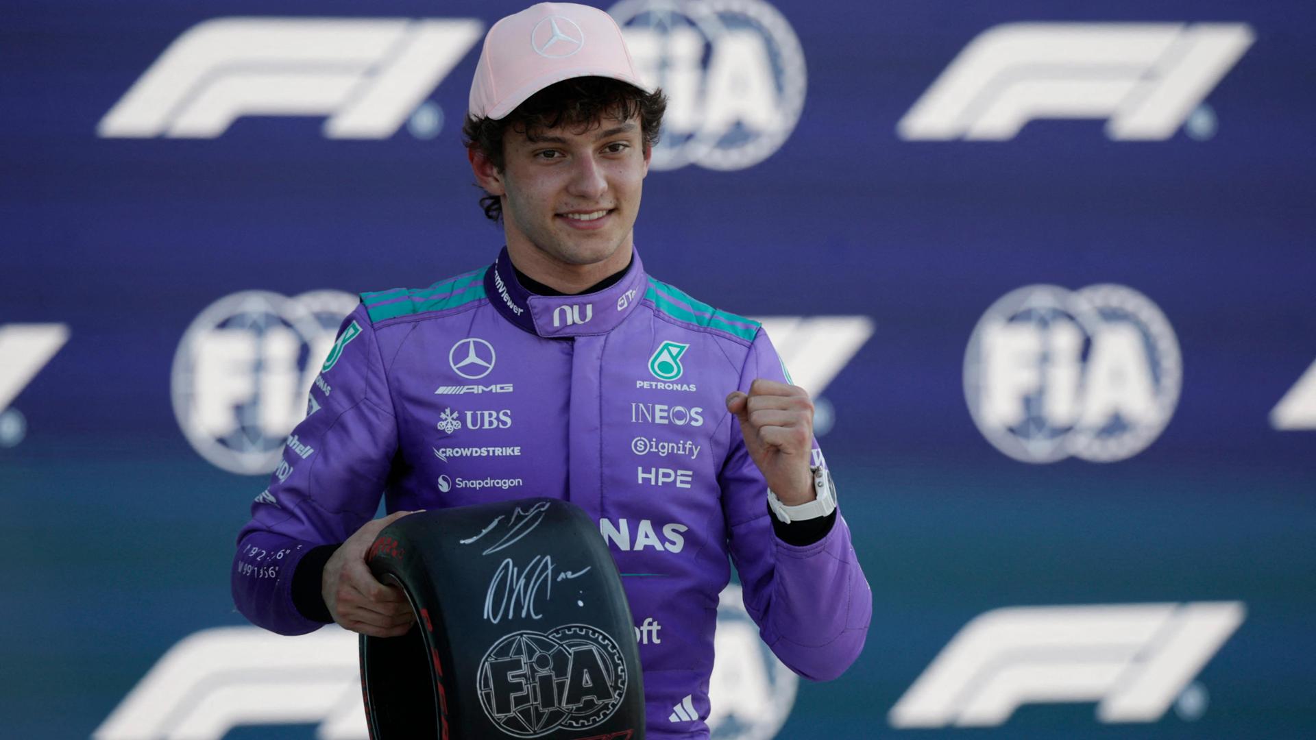 Gp Miami, Antonelli da urlo: terza pole di fila, come Senna e Schumacher. La dedica a Zanardi