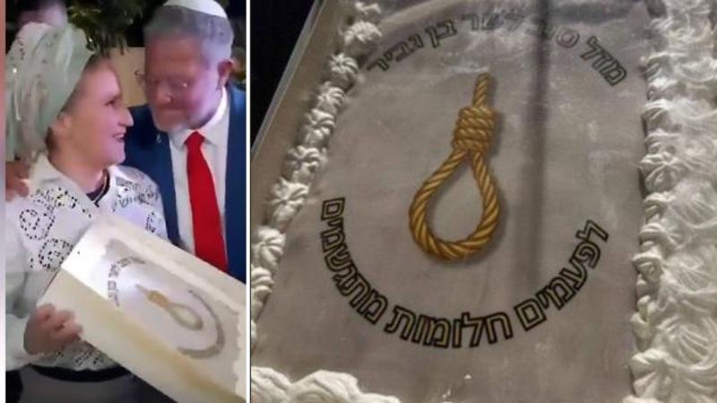Israele: il ministro Ben-Gvir festeggia il compleanno, la moglie gli regala una torta con un cappio