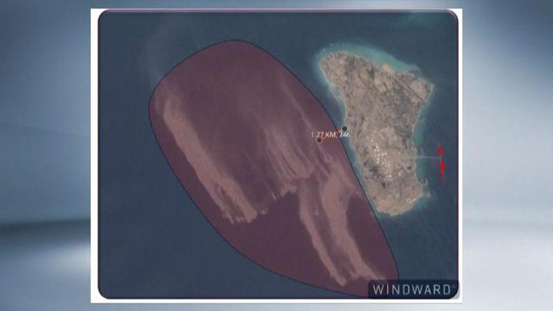 Iran, la chiazza di petrolio vicino Kharg vista dal satellite