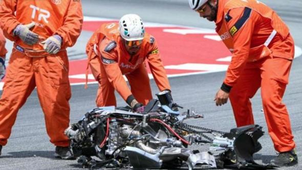 MotoGp Barcellona: paurosi incidenti per Alex Marquez e per Zarco. Poi vince Di Giannantonio
