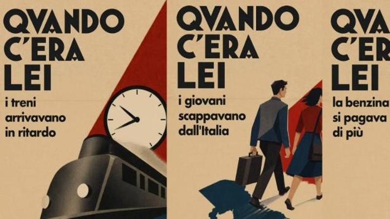 La pubblicità di Renzi contro Meloni, sfottuta come il Duce: “Quando c’era lei”