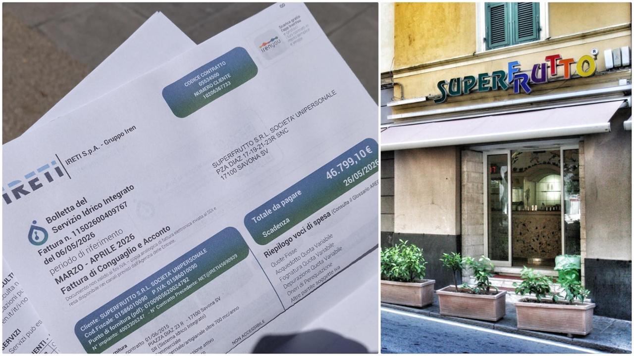 Maxibolletta da Iren, 47mila euro. Il titolare della gelateria: “Spero sia un errore, sennò chiudo”