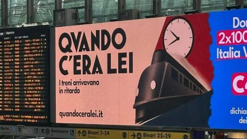 Caso-manifesti anti Meloni, Iv accusa: Grandi Stazioni ci impone di cambiare pubblicità, è censura