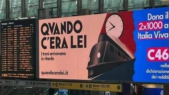 Renzi: “Censurata la campagna sui treni”. Lite Italia Viva – Grandi Stazioni Retail