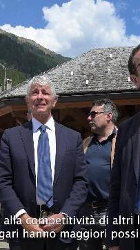 Macugnaga, la giornata del ministro Abodi ai piedi del Monte Rosa