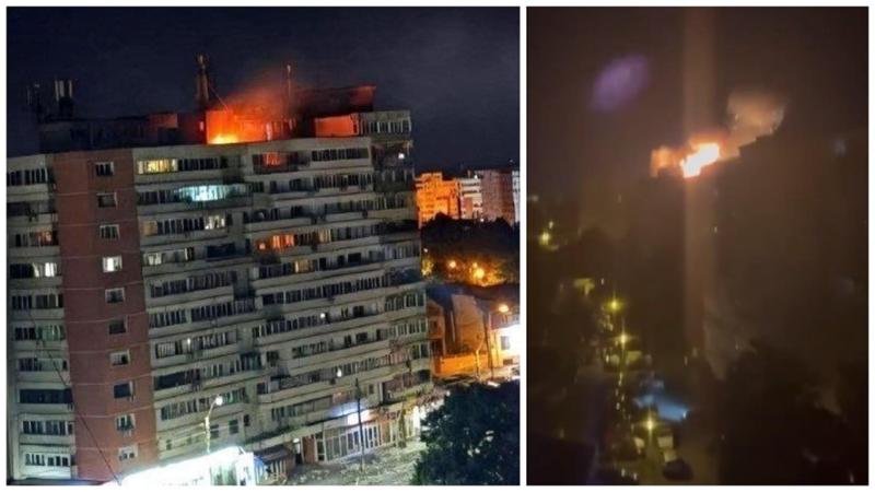 Un drone russo colpisce un palazzo in Romania: il momento dell'esplosione a Galati
